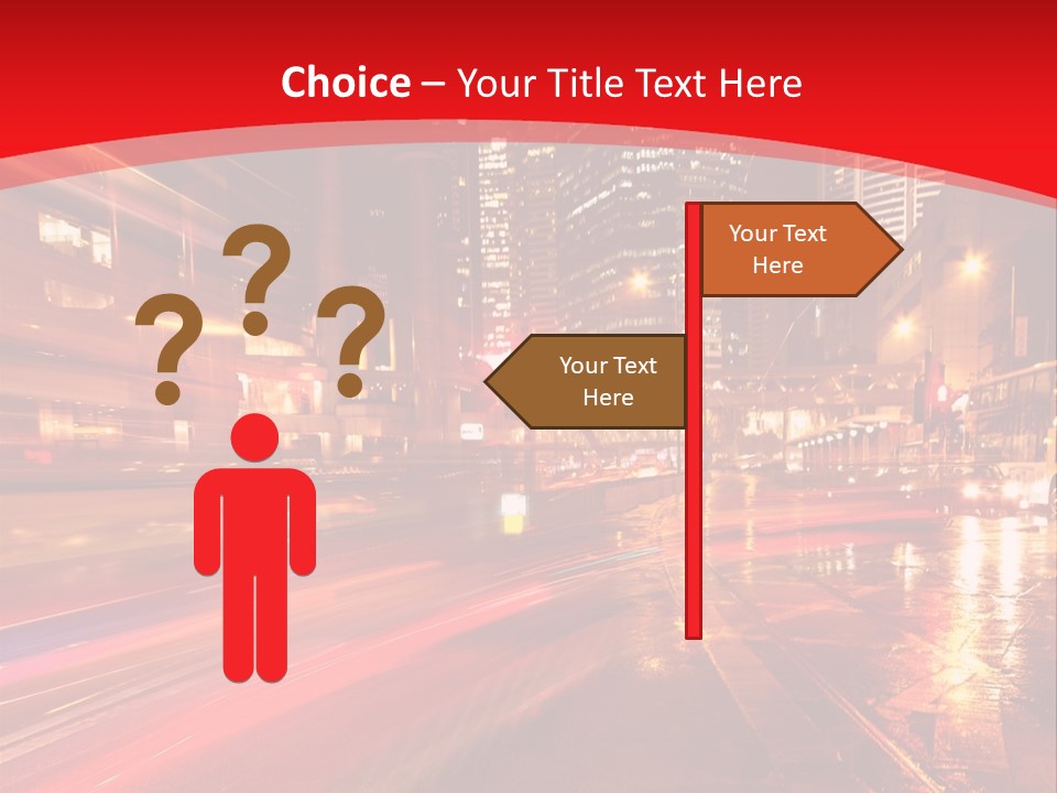 Transport Trail Building PowerPoint Template