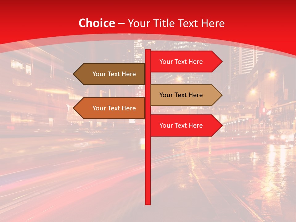 Transport Trail Building PowerPoint Template