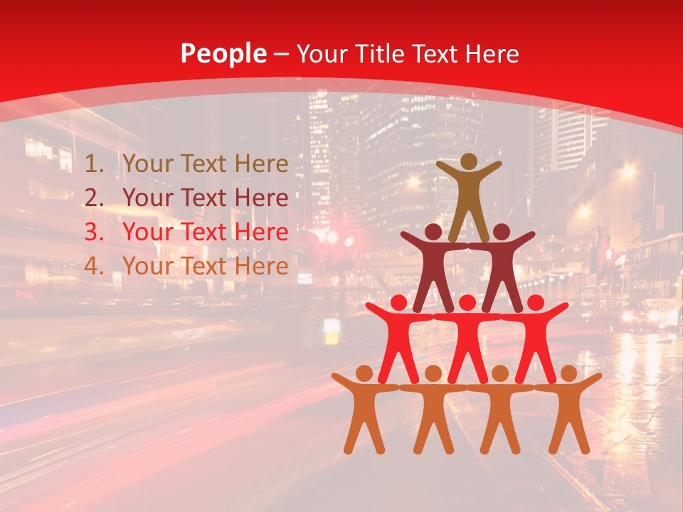 Transport Trail Building PowerPoint Template