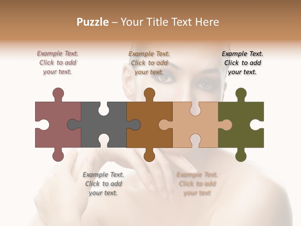 Woman S Close Up PowerPoint Template
