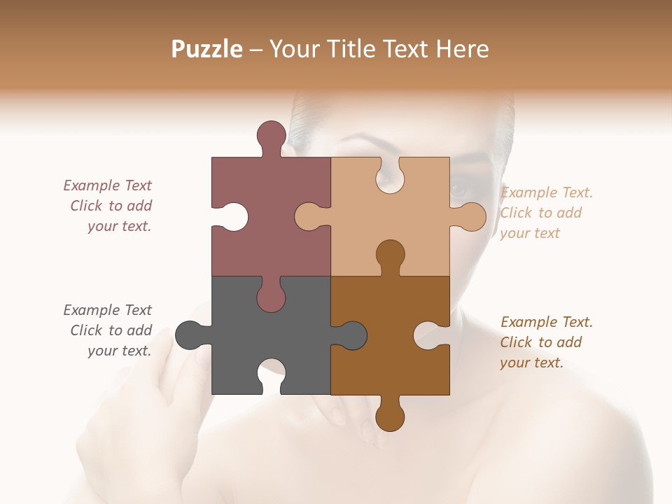 Woman S Close Up PowerPoint Template