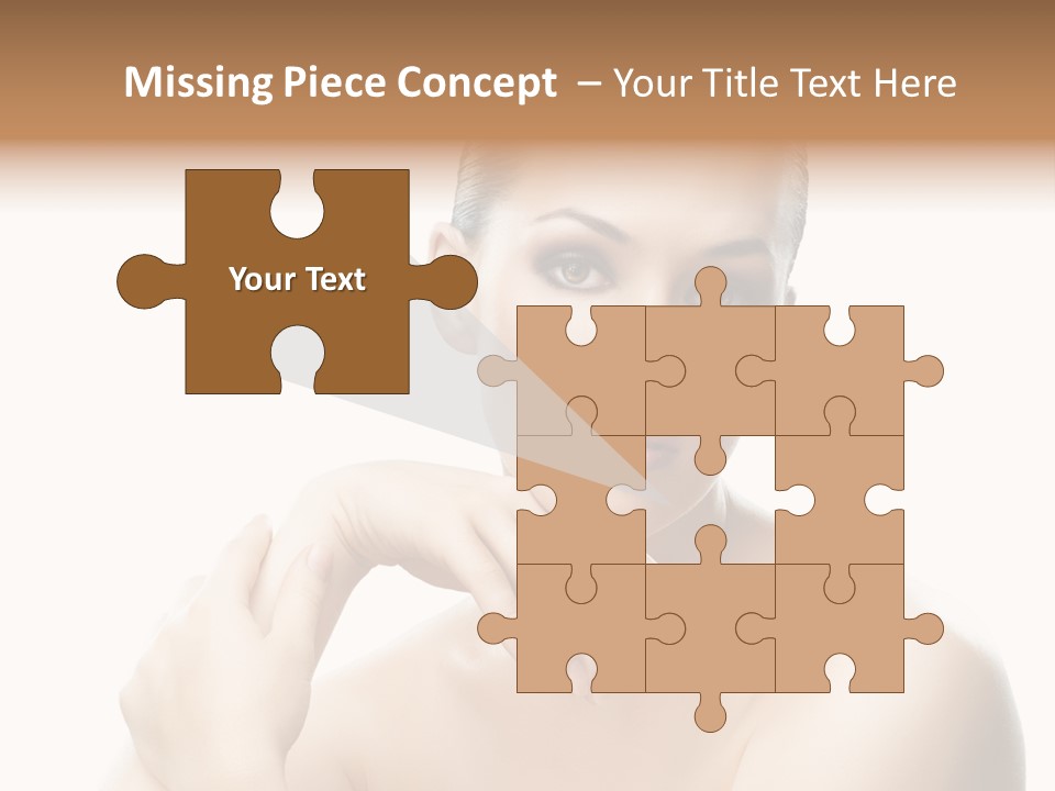 Woman S Close Up PowerPoint Template