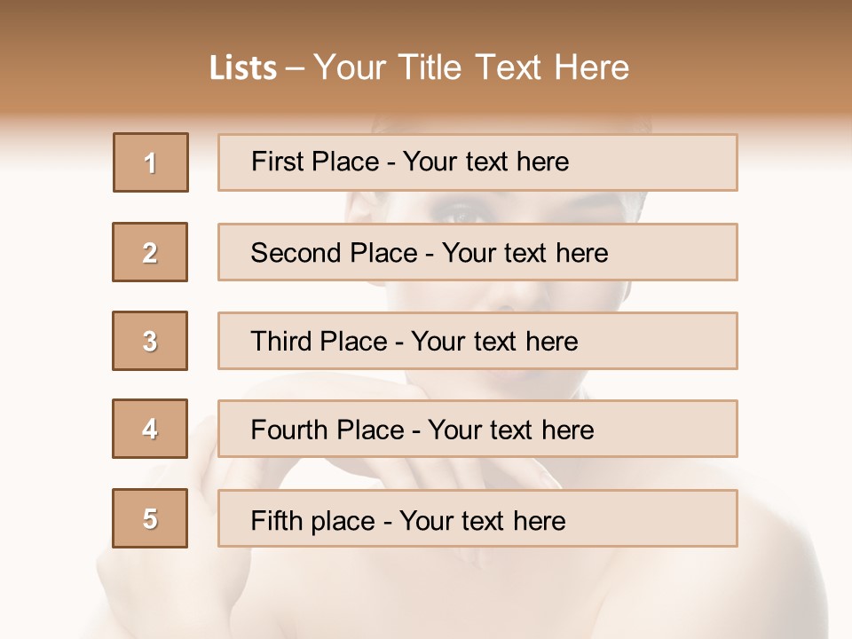 Woman S Close Up PowerPoint Template