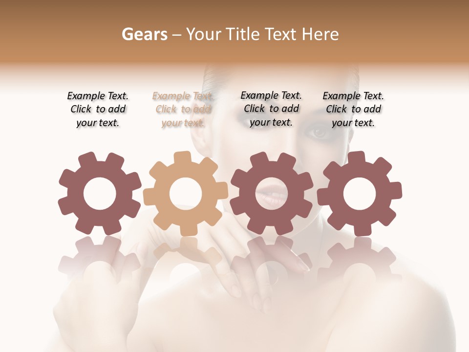 Woman S Close Up PowerPoint Template