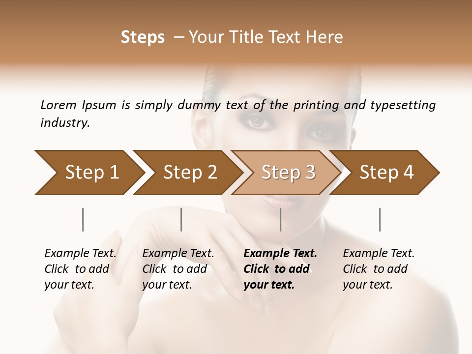Woman S Close Up PowerPoint Template