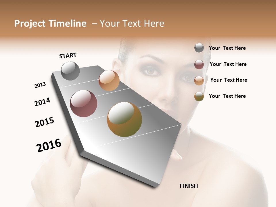 Woman S Close Up PowerPoint Template