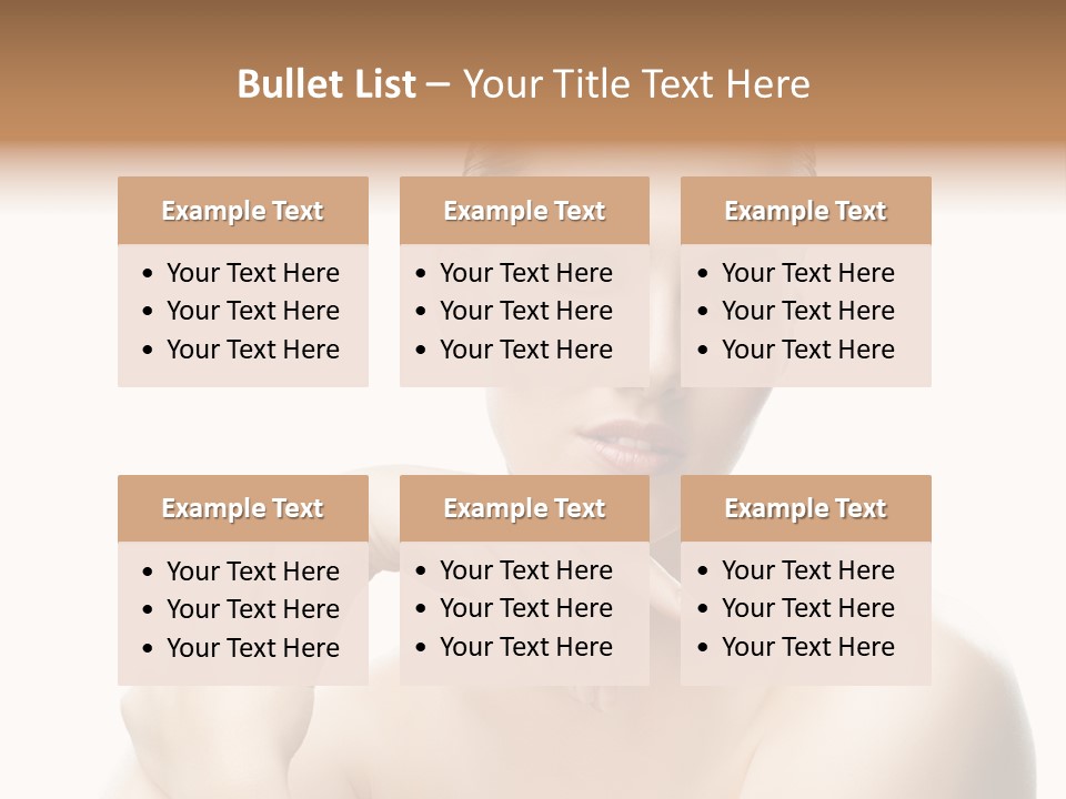 Woman S Close Up PowerPoint Template