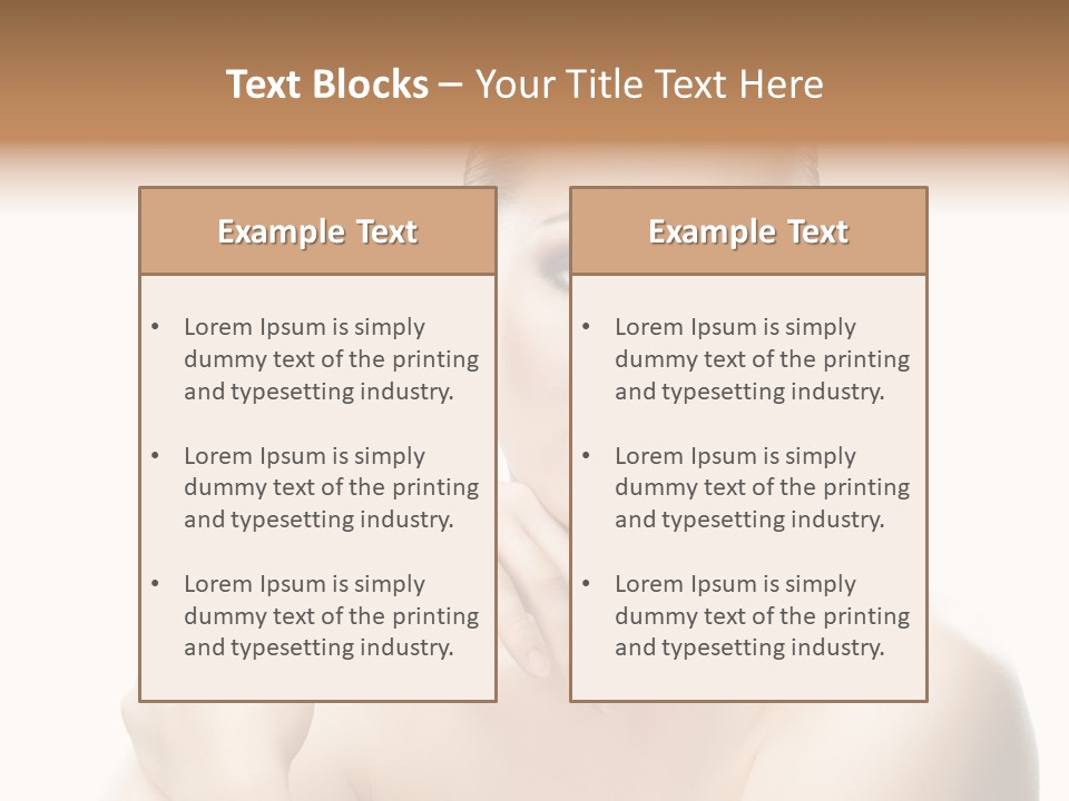 Woman S Close Up PowerPoint Template