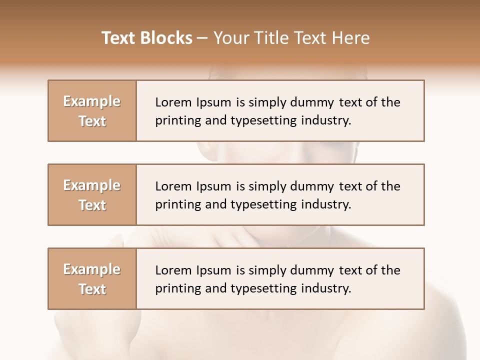 Woman S Close Up PowerPoint Template