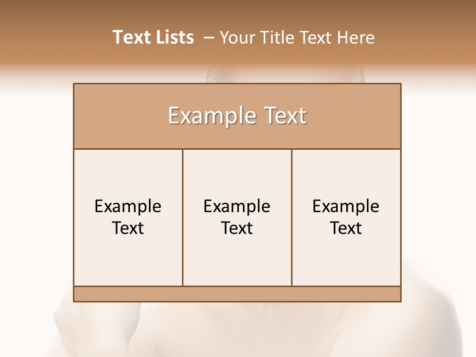 Woman S Close Up PowerPoint Template
