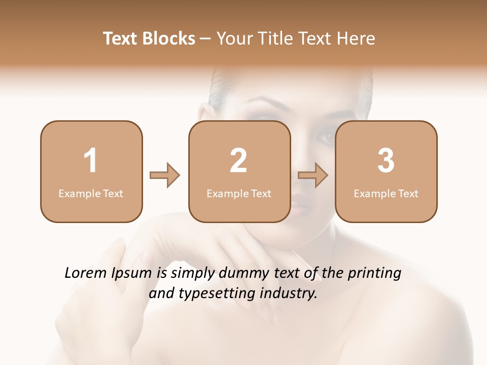 Woman S Close Up PowerPoint Template