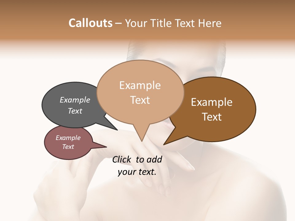 Woman S Close Up PowerPoint Template