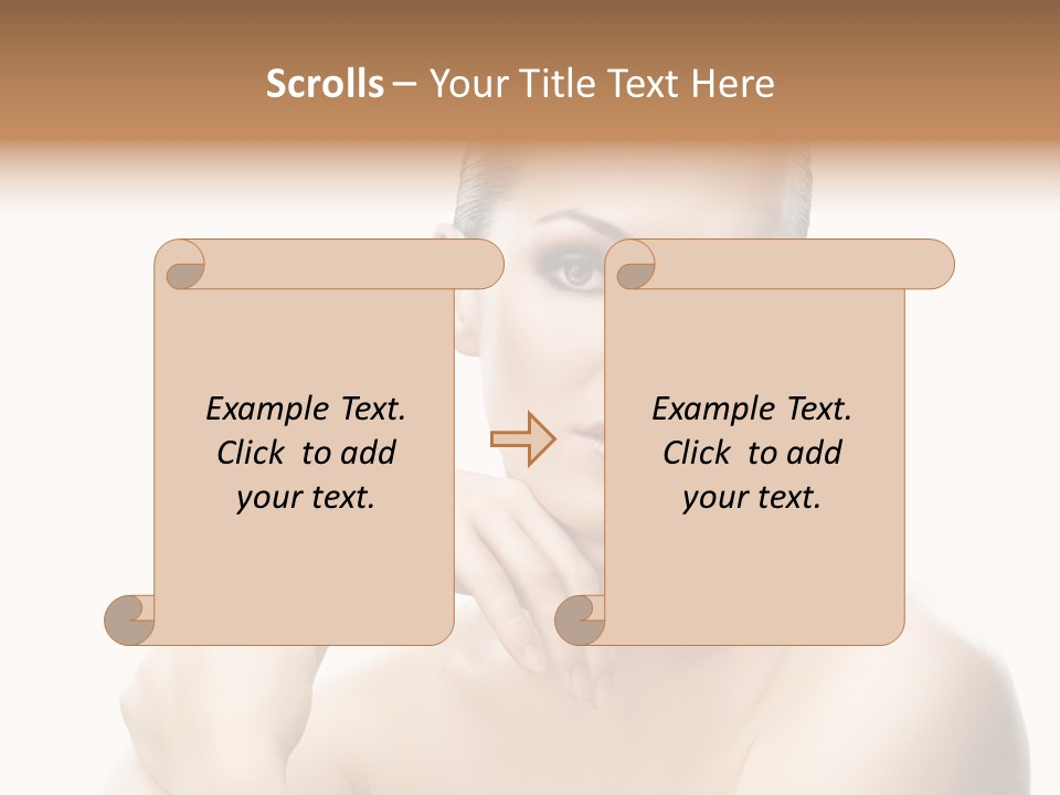 Woman S Close Up PowerPoint Template