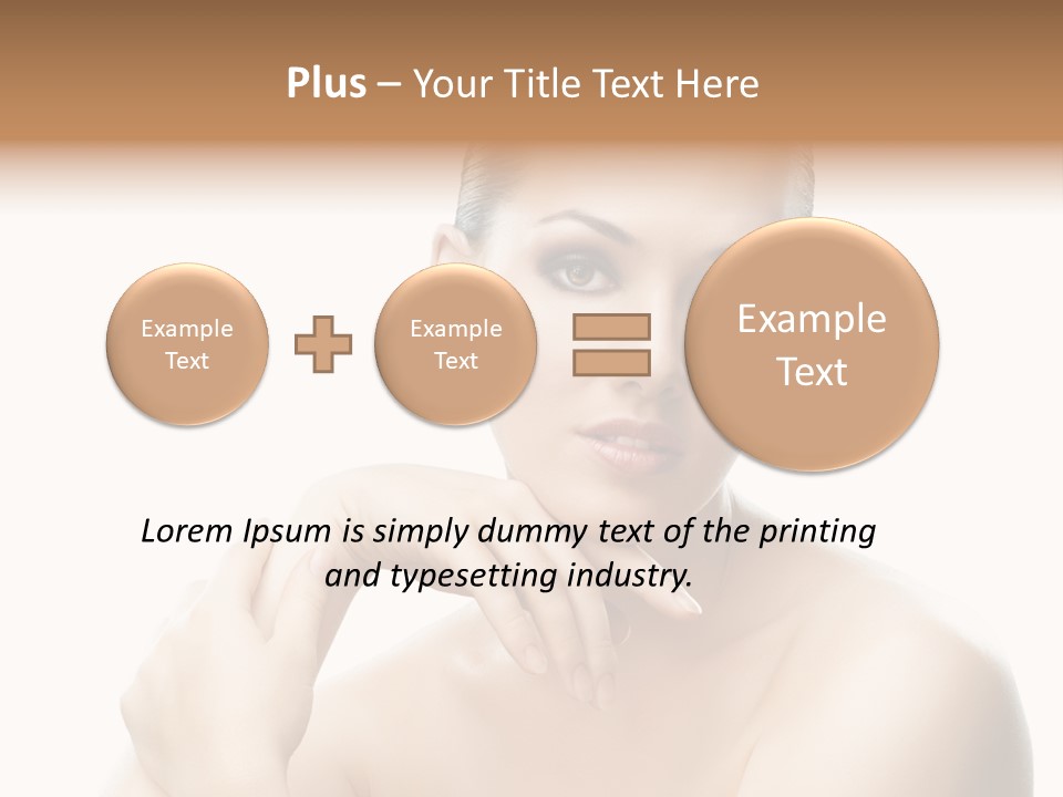 Woman S Close Up PowerPoint Template