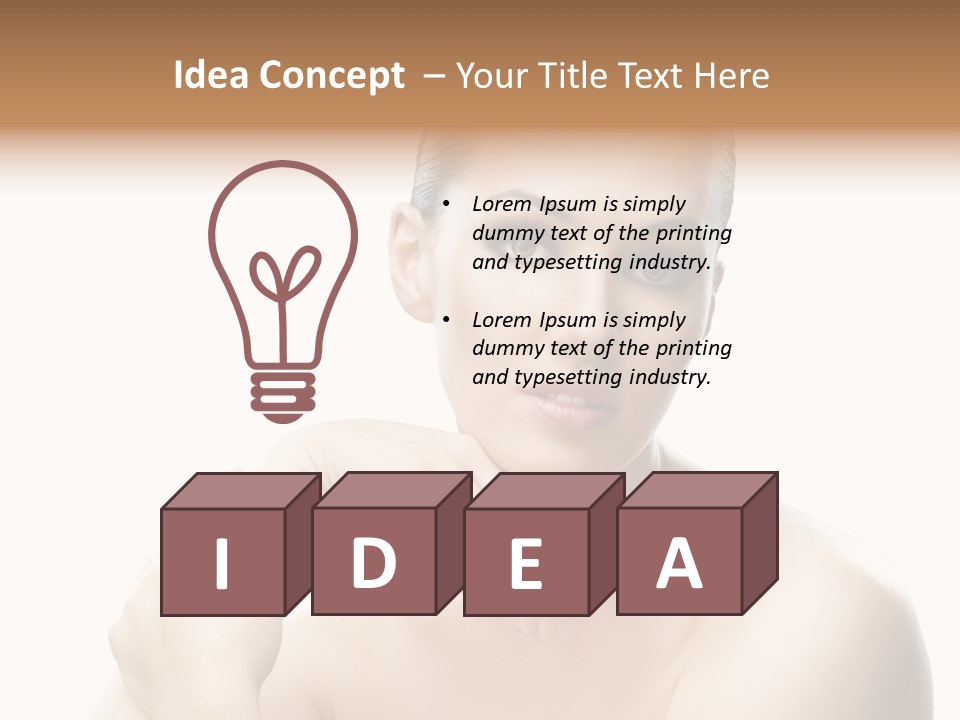 Woman S Close Up PowerPoint Template