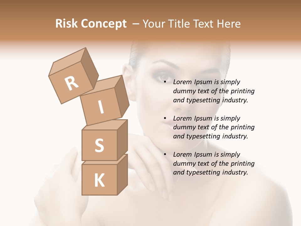 Woman S Close Up PowerPoint Template