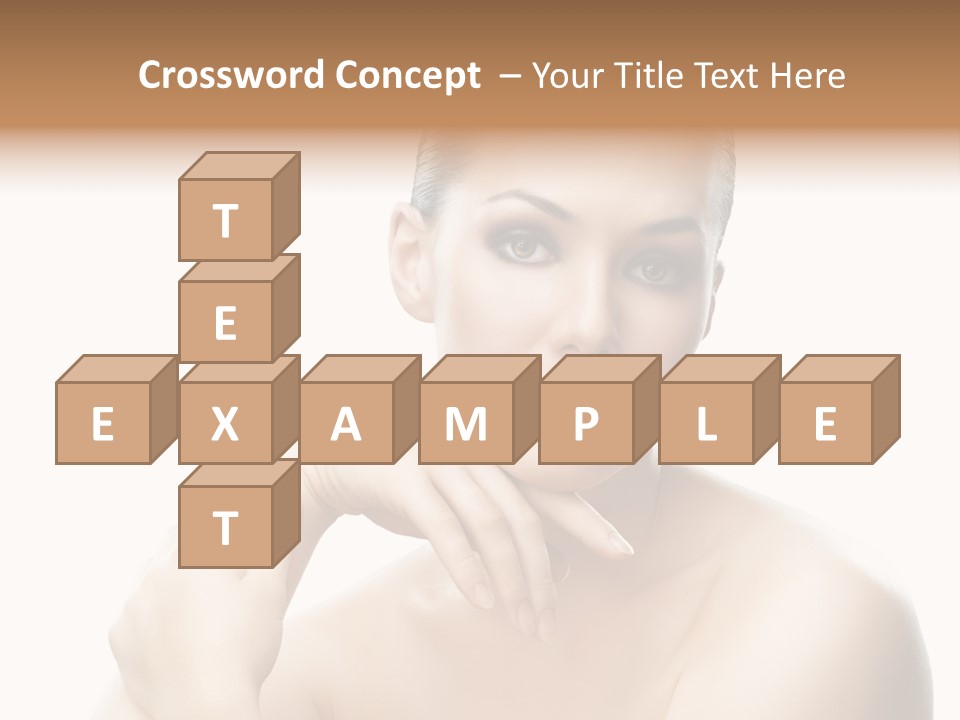 Woman S Close Up PowerPoint Template