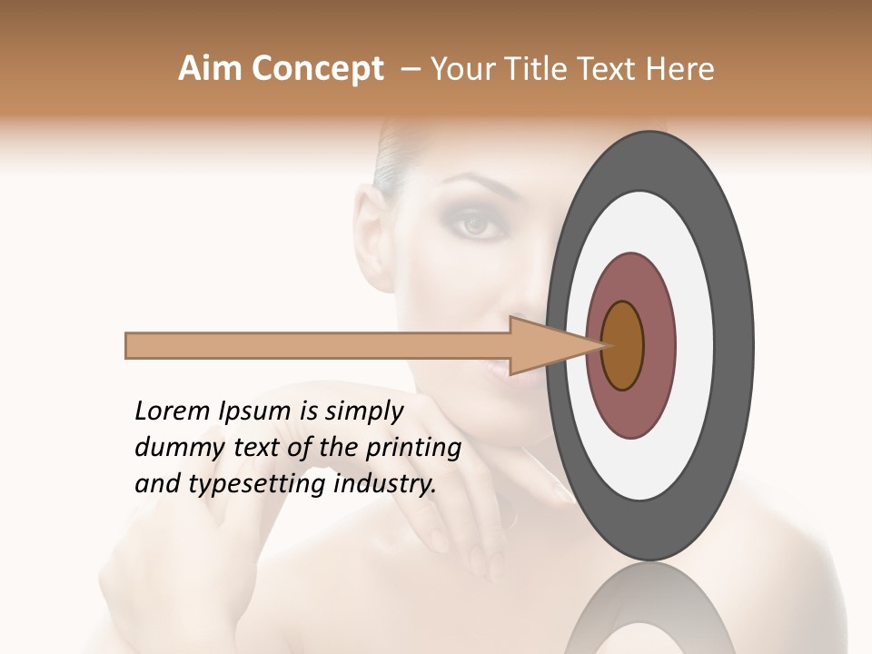 Woman S Close Up PowerPoint Template