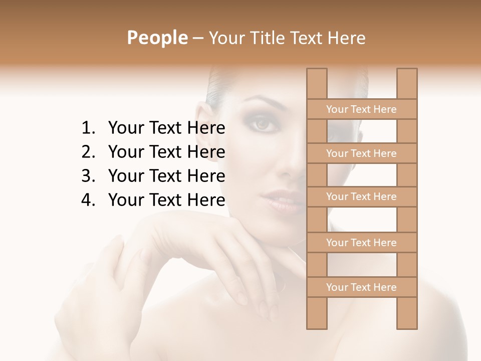 Woman S Close Up PowerPoint Template