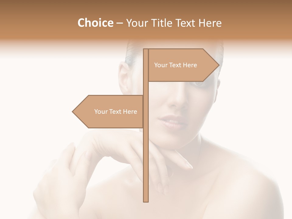 Woman S Close Up PowerPoint Template
