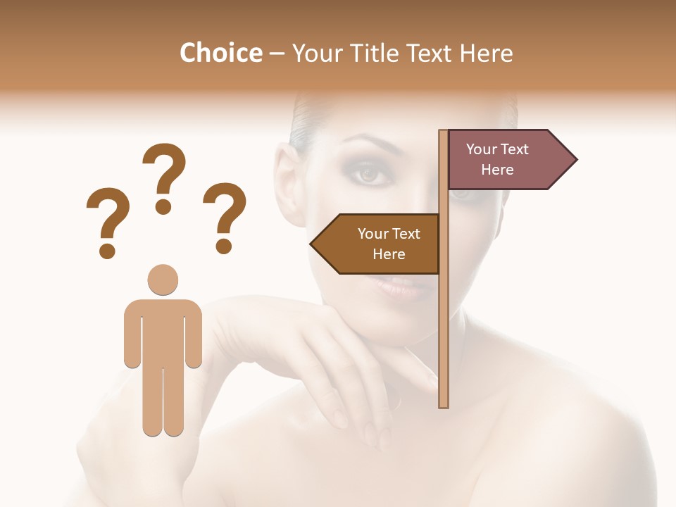 Woman S Close Up PowerPoint Template