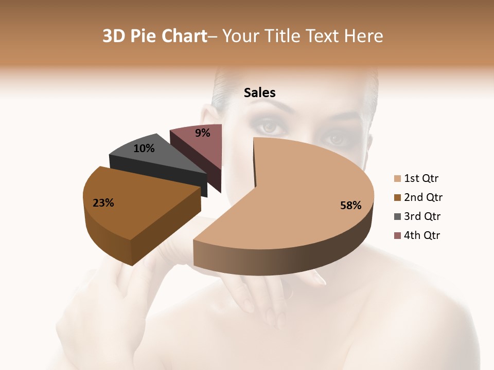 Woman S Close Up PowerPoint Template