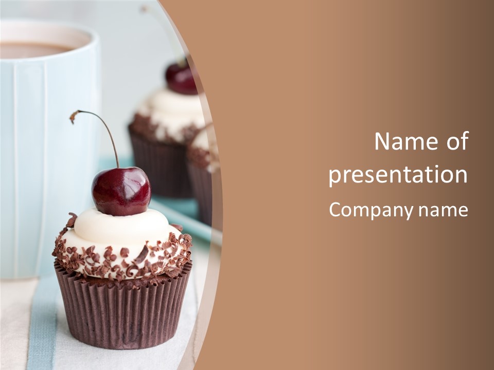 Cupcake Tea Whipped PowerPoint Template