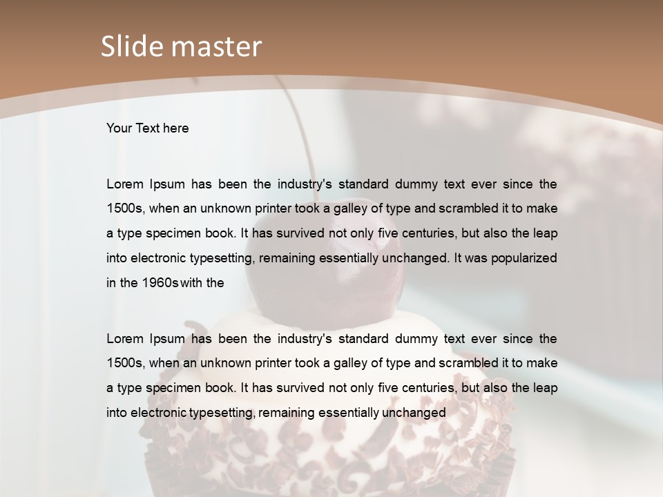 Cupcake Tea Whipped PowerPoint Template
