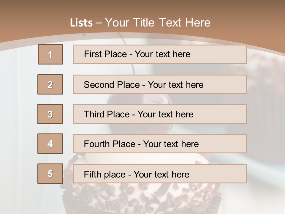 Cupcake Tea Whipped PowerPoint Template
