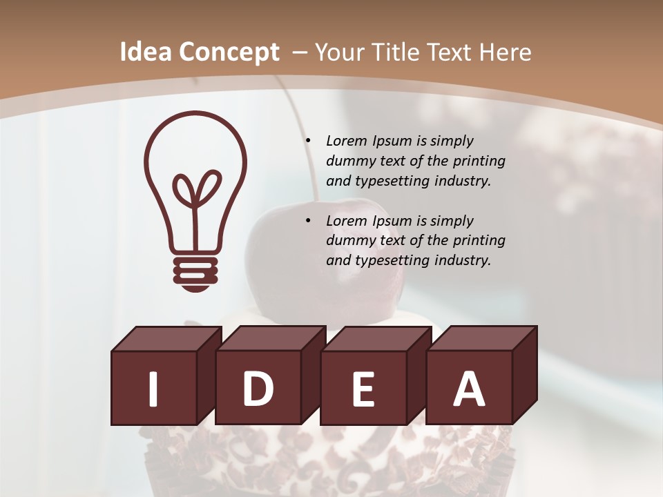 Cupcake Tea Whipped PowerPoint Template