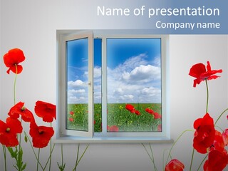 Scarlet Indoors Interior PowerPoint Template