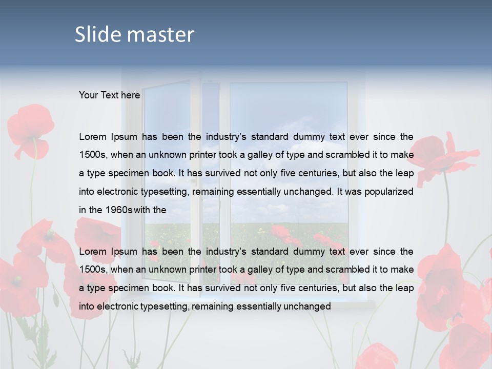 Scarlet Indoors Interior PowerPoint Template