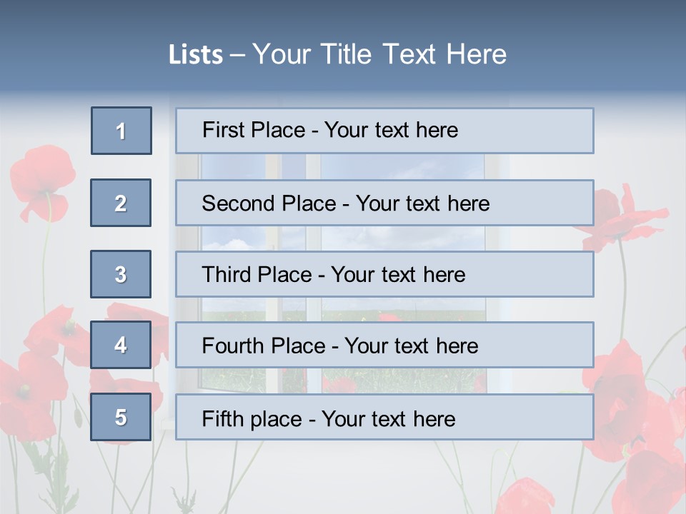 Scarlet Indoors Interior PowerPoint Template