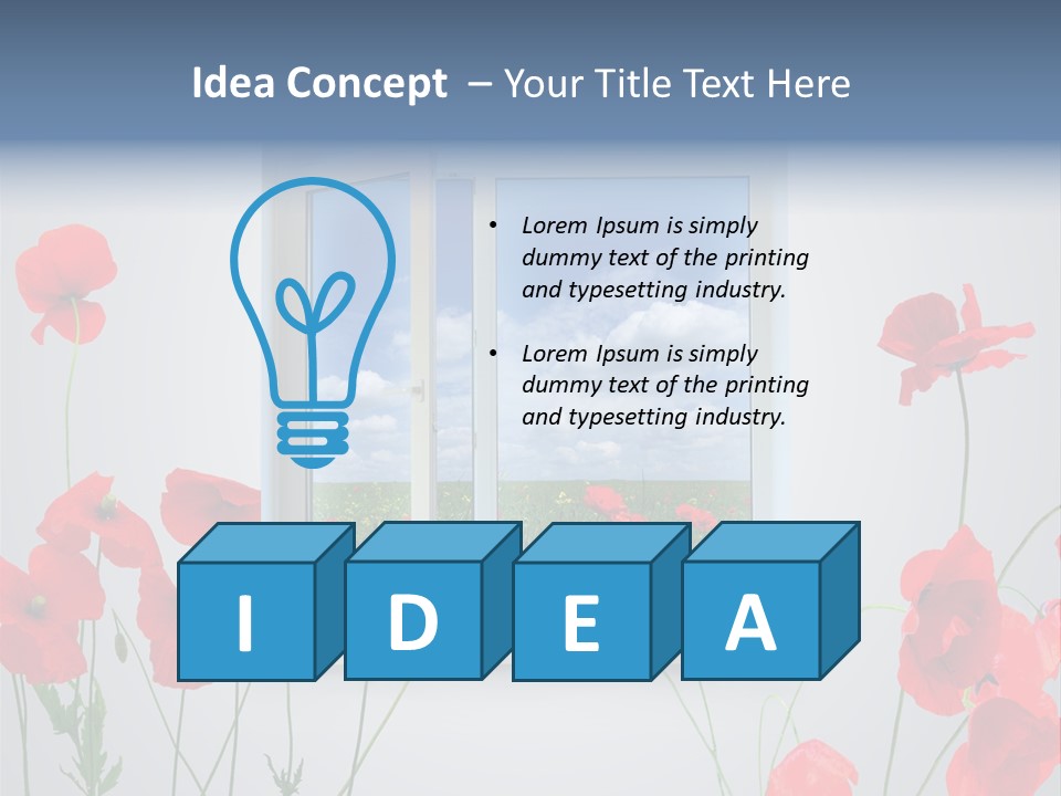 Scarlet Indoors Interior PowerPoint Template