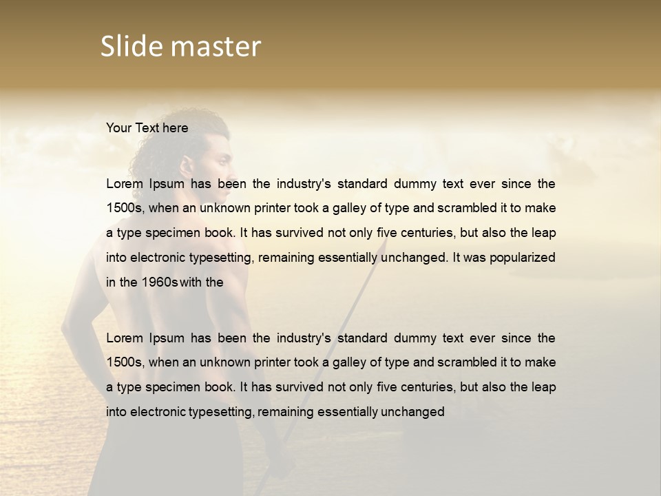 Galleon Fight Naked PowerPoint Template