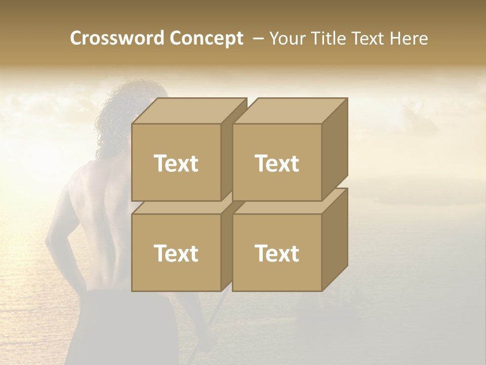 Galleon Fight Naked PowerPoint Template