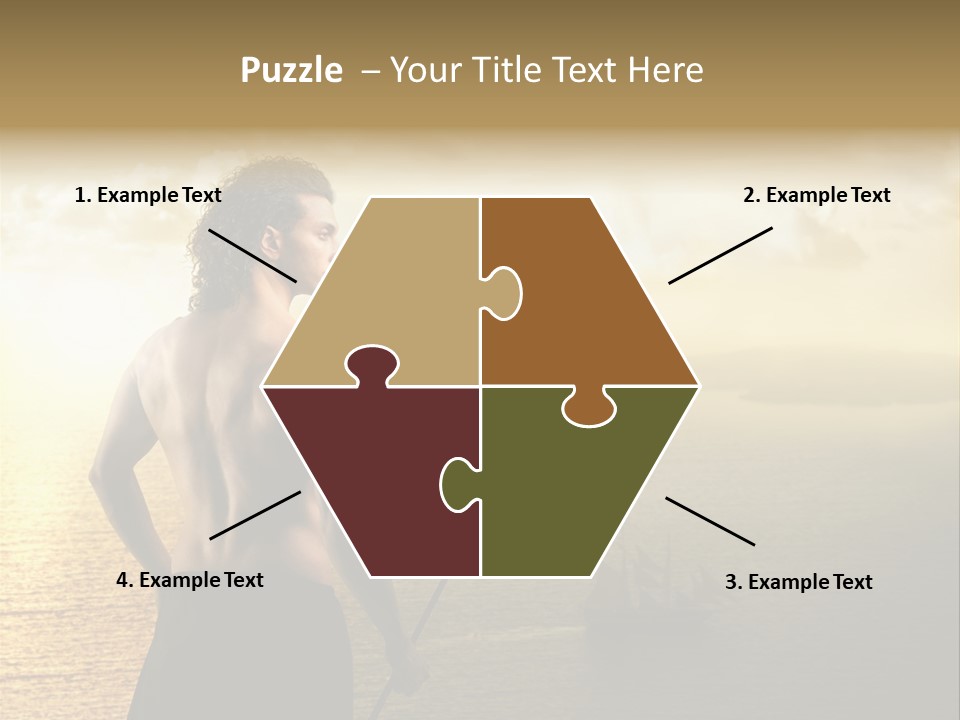 Galleon Fight Naked PowerPoint Template