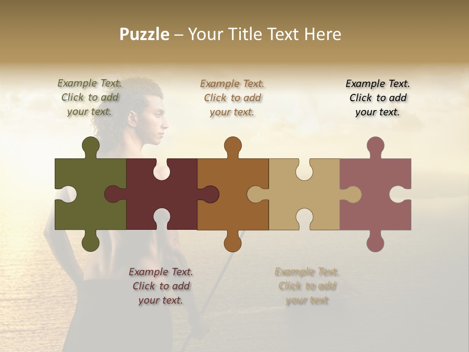 Galleon Fight Naked PowerPoint Template