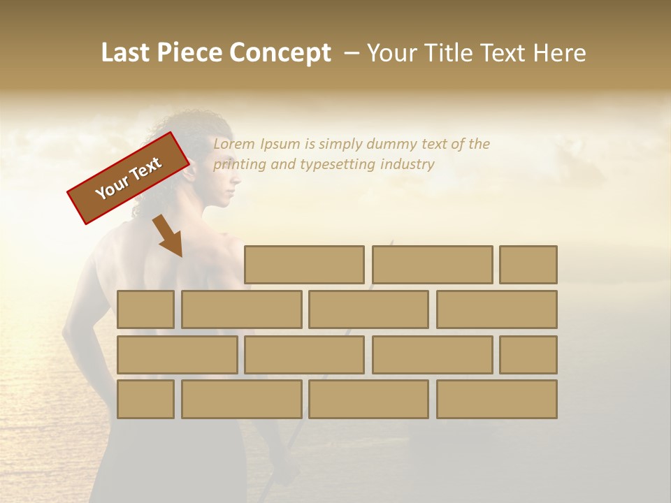 Galleon Fight Naked PowerPoint Template