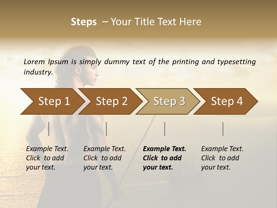 Galleon Fight Naked PowerPoint Template