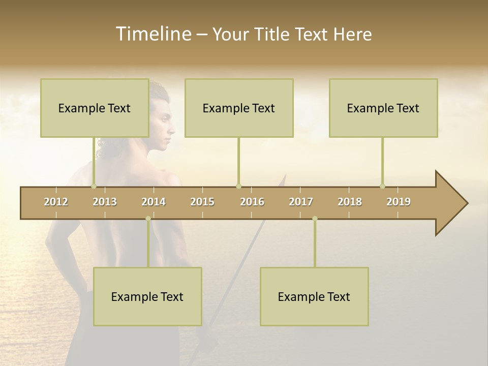 Galleon Fight Naked PowerPoint Template