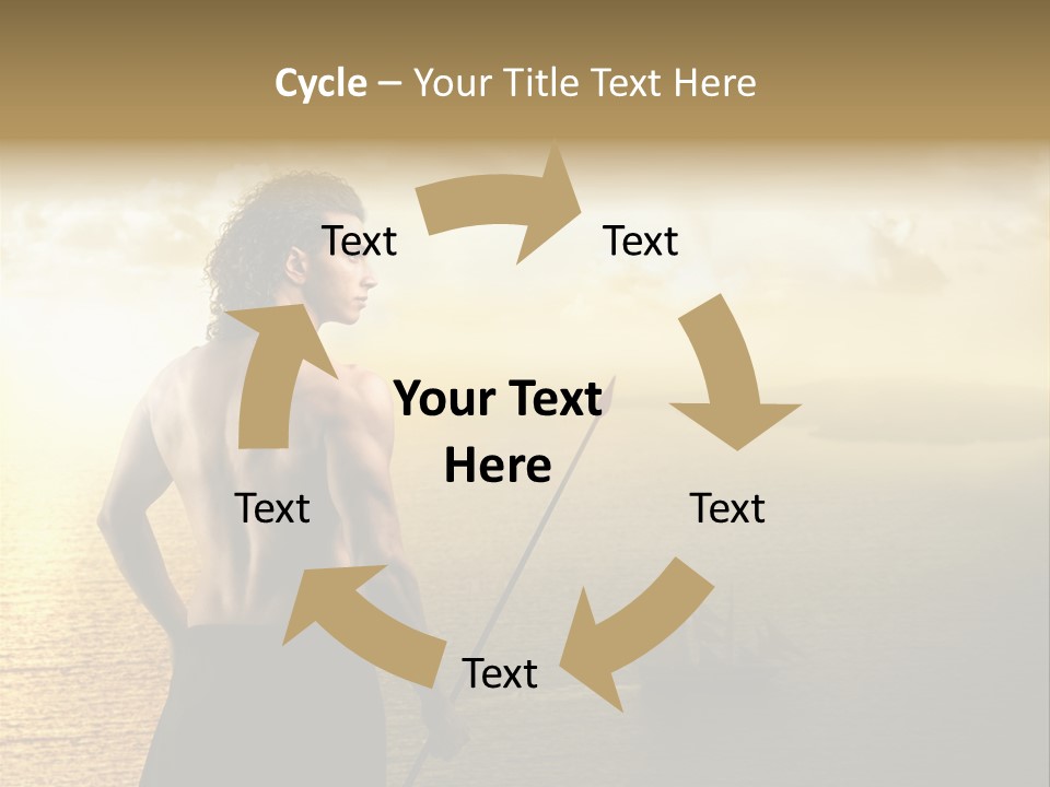 Galleon Fight Naked PowerPoint Template