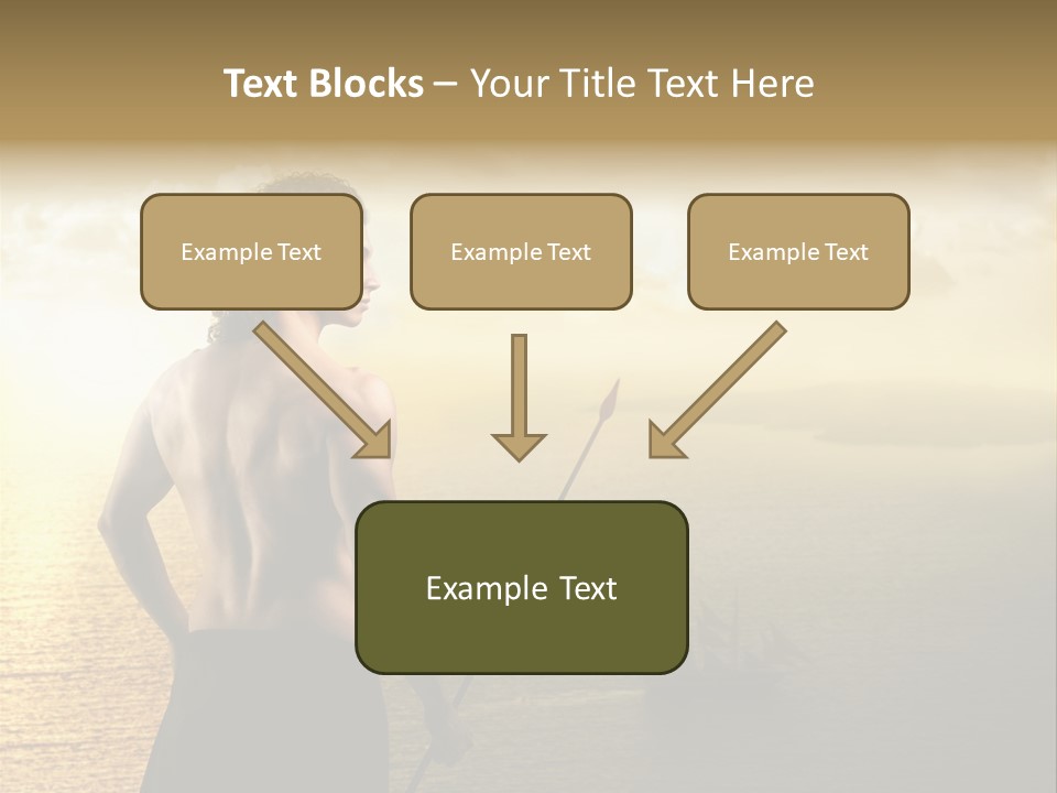 Galleon Fight Naked PowerPoint Template