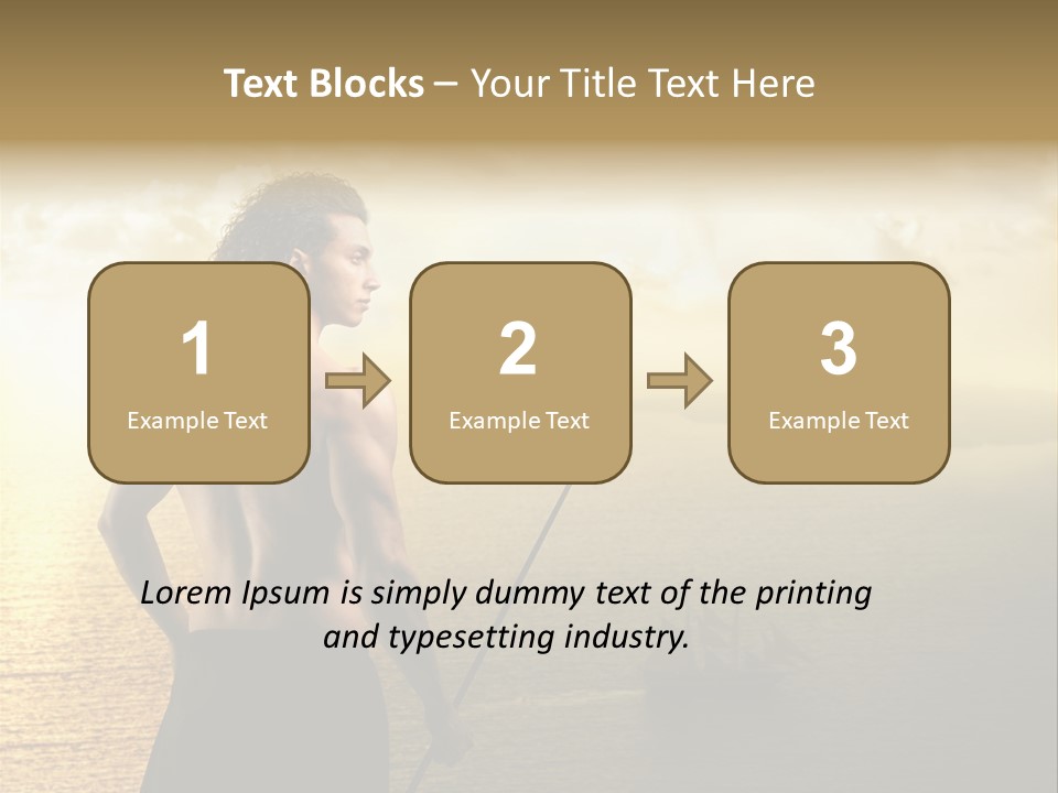 Galleon Fight Naked PowerPoint Template