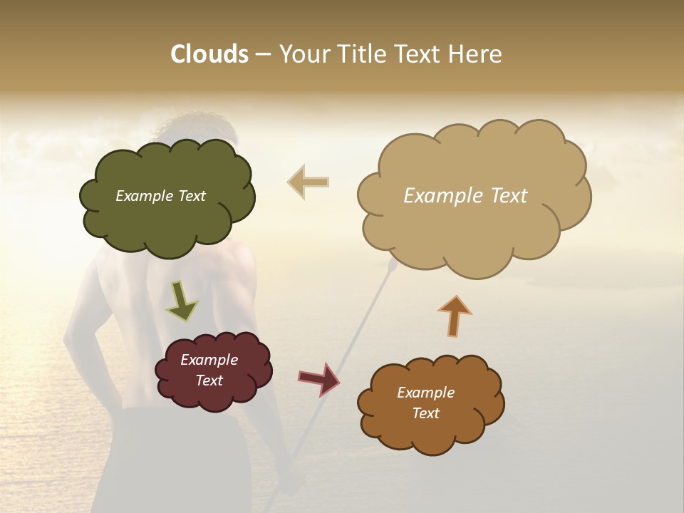 Galleon Fight Naked PowerPoint Template