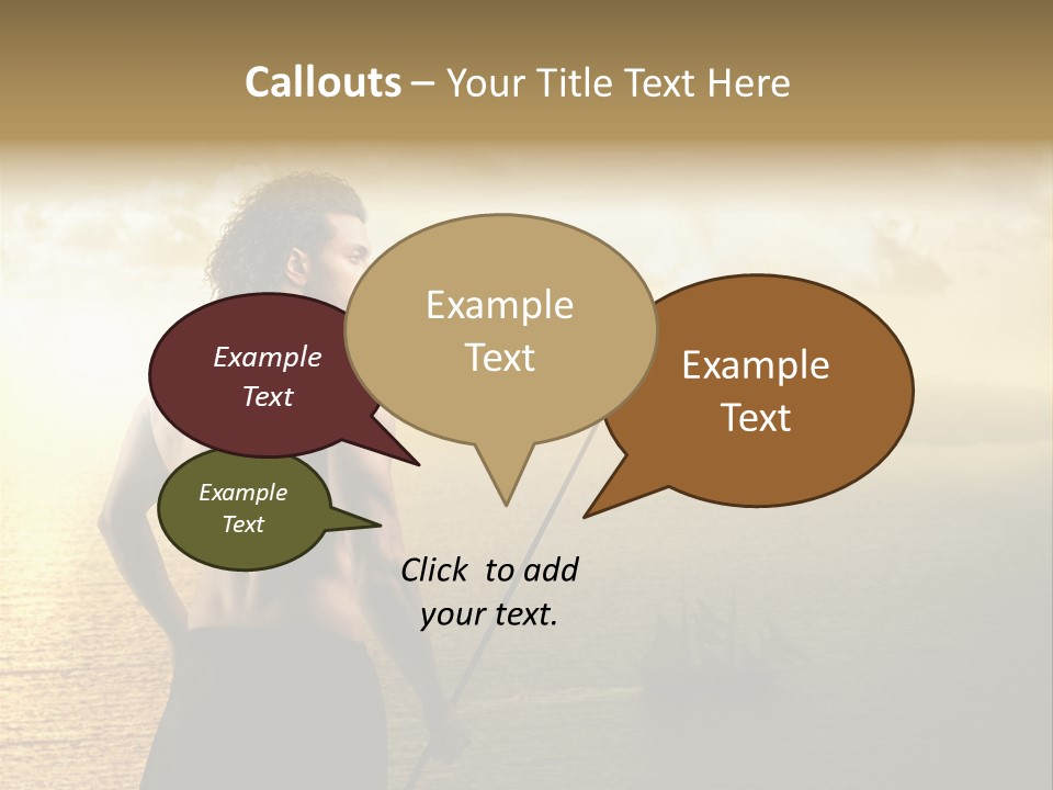 Galleon Fight Naked PowerPoint Template