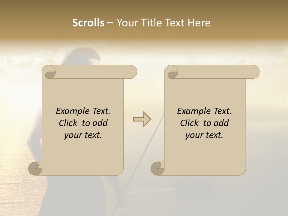 Galleon Fight Naked PowerPoint Template