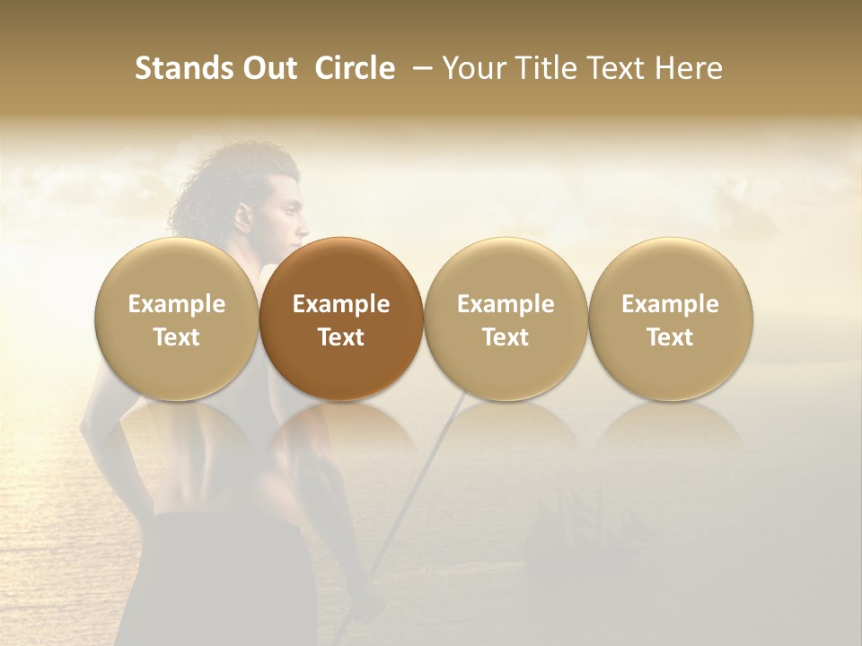 Galleon Fight Naked PowerPoint Template