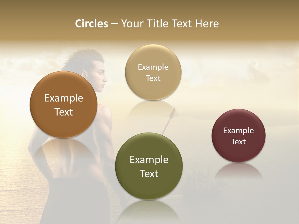 Galleon Fight Naked PowerPoint Template