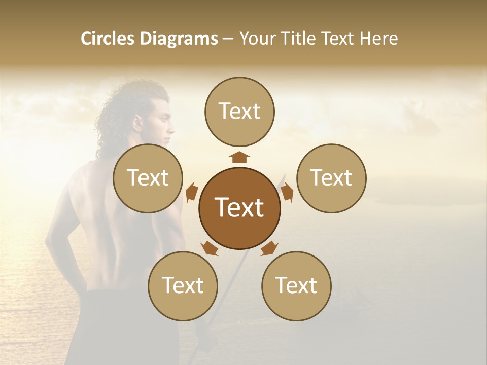 Galleon Fight Naked PowerPoint Template